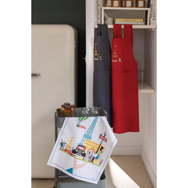 Vivaraise Torchon Paris Plateau Blanc 48 X 72 Fabriqué En France