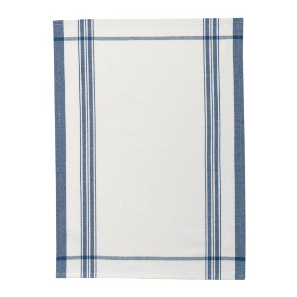 Vivaraise Torchon recyclé Gabin Blanc/bleu 50 x 70 Cuisine