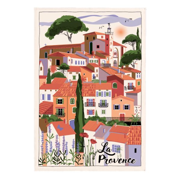 Vivaraise Torchon Village Provence Ecru 48 x 72 Fabriqué en France