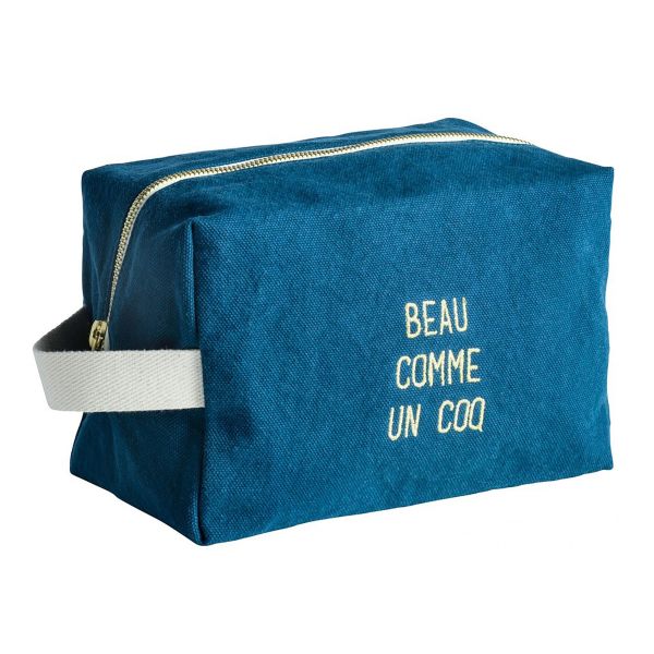 Vivaraise Trousse cube Beau orage Bleu 22 x 14 x 10 5 Bain