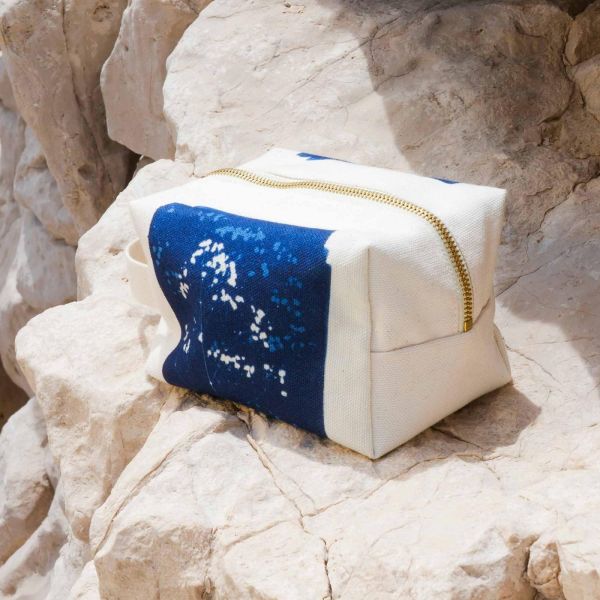 Vivaraise Trousse Cube Gypso Bleu 15 5 X 10 X 10 Bain