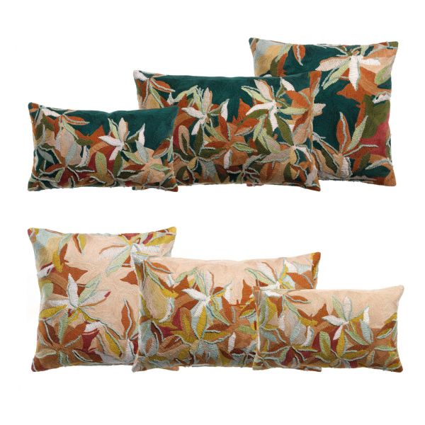 Vivaraise Coussin brodé Alina Déco