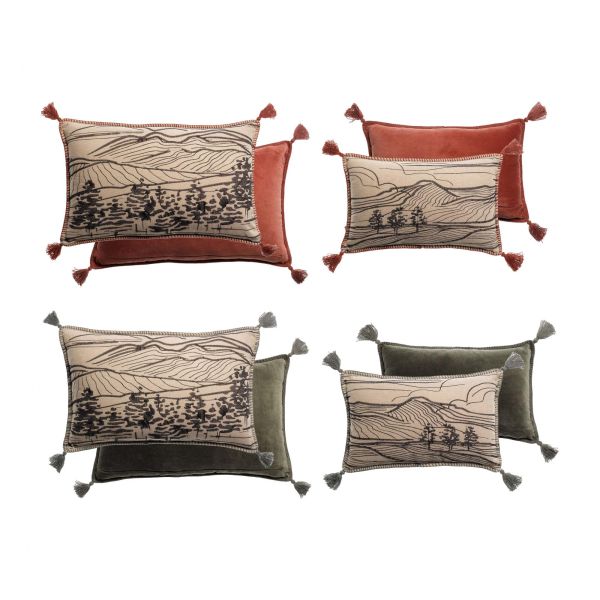 Vivaraise Coussin Brodé Dusko Déco