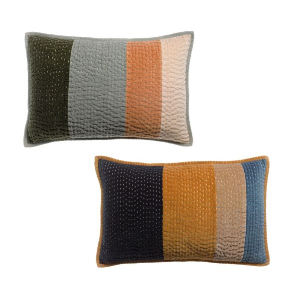 Vivaraise Coussin Elise Patchs 40 X 65 Déco