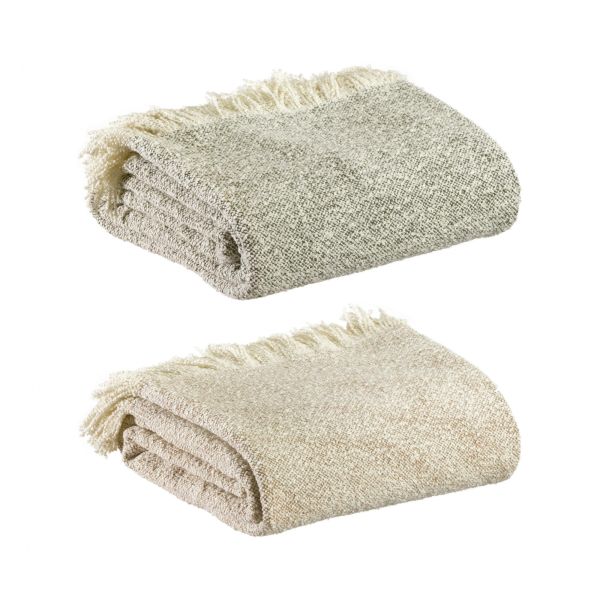 Vivaraise Plaid chiné Jane 130 x 160 Déco