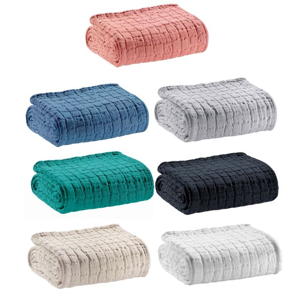 Vivaraise Plaid Stonewashed Swami 130 X 200 Déco