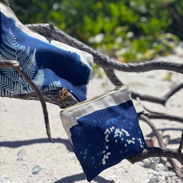 Vivaraise Pochette Fougère Bleu L Accessoires