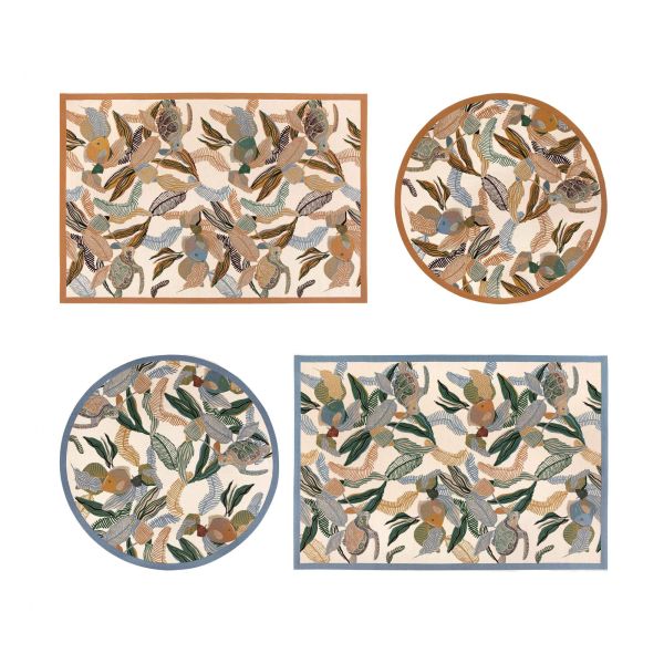 Vivaraise Tapis Dori outdoor Lagon Tapis