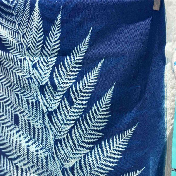 Vivaraise Torchon Fougère Bleu 70 X 50 Cuisine