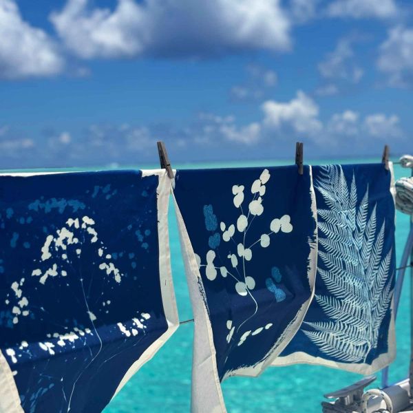 Vivaraise Torchon Fougère Bleu 70 X 50 Cuisine