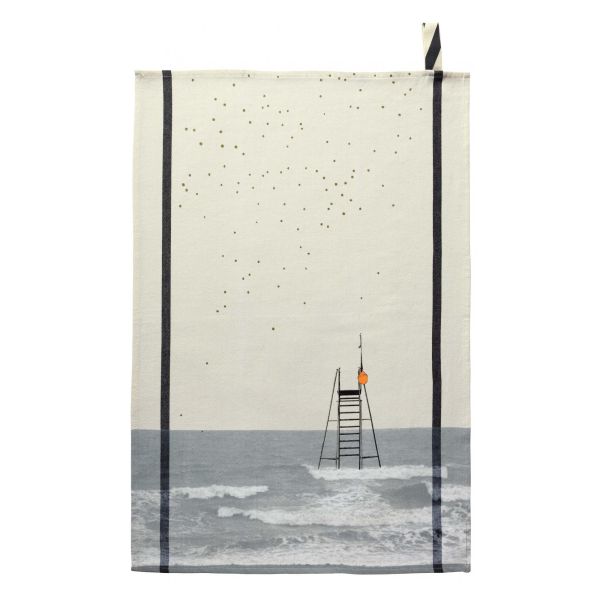 Vivaraise Torchon Plouf Ecru 70 x 50 Cuisine