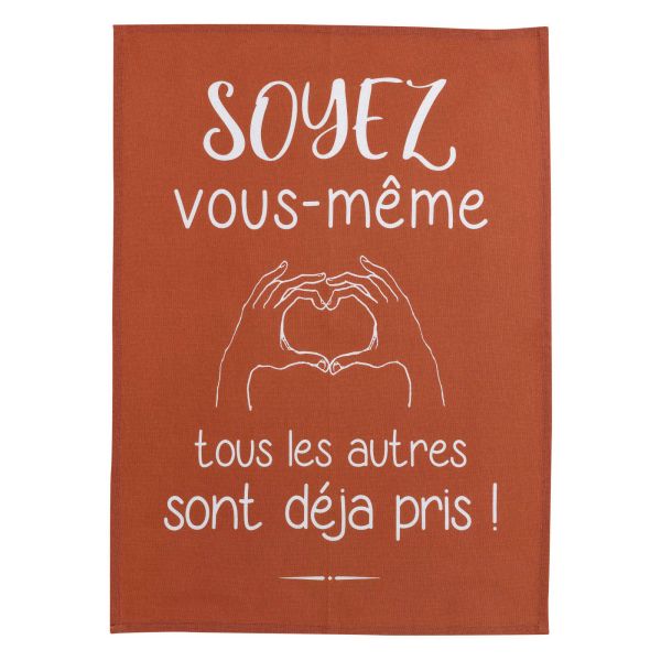 Vivaraise Torchon Vous-même Rouge 50 x 70 Cuisine