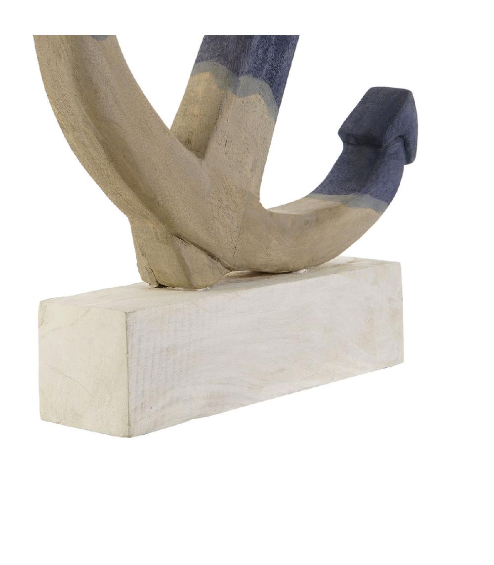 Wadiga Ancre Décorative En Bois à Poser 37.5x7.5x52cm