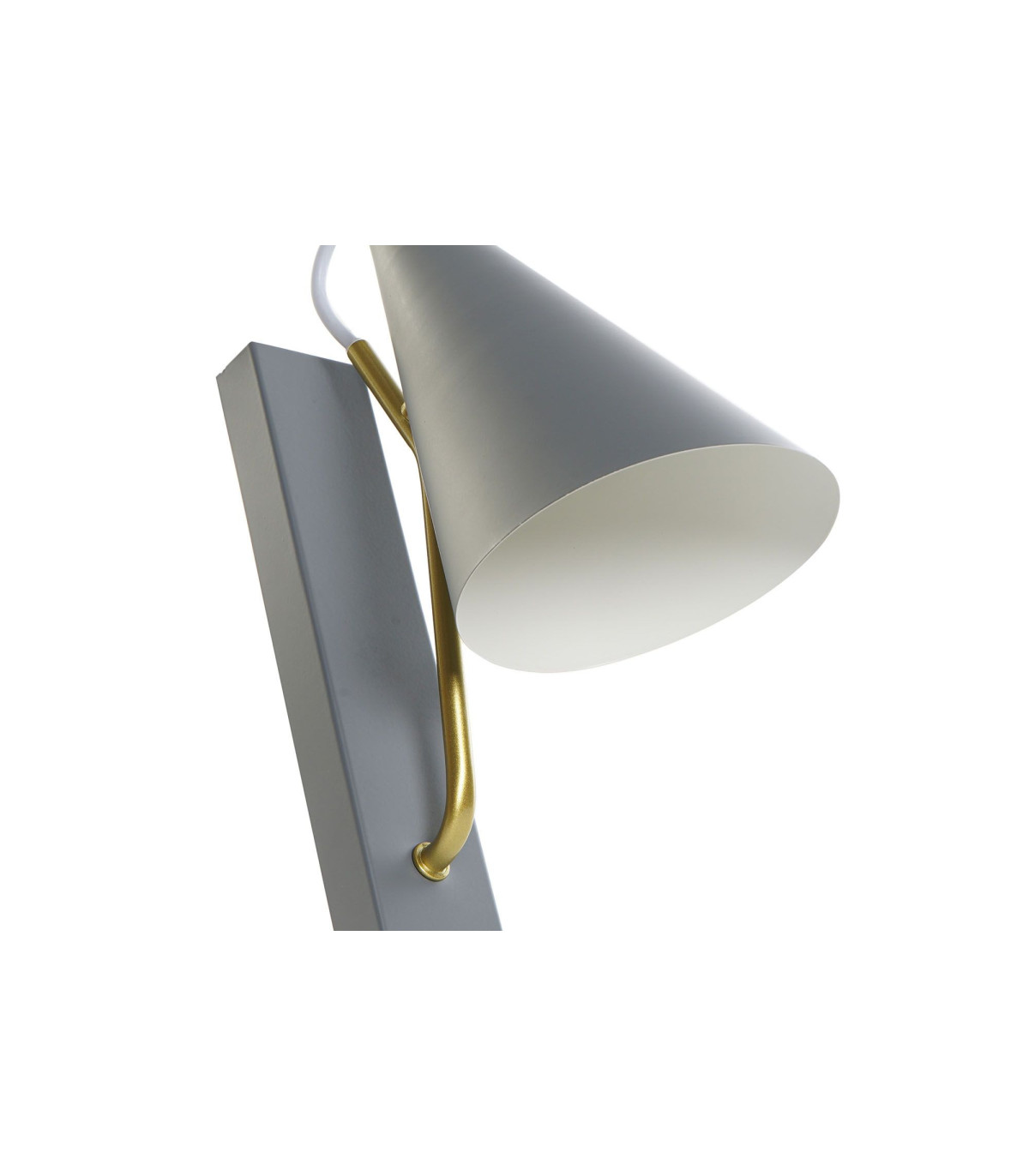 Wadiga Applique Murale Métal Gris Et Doré - 12x25x29cm