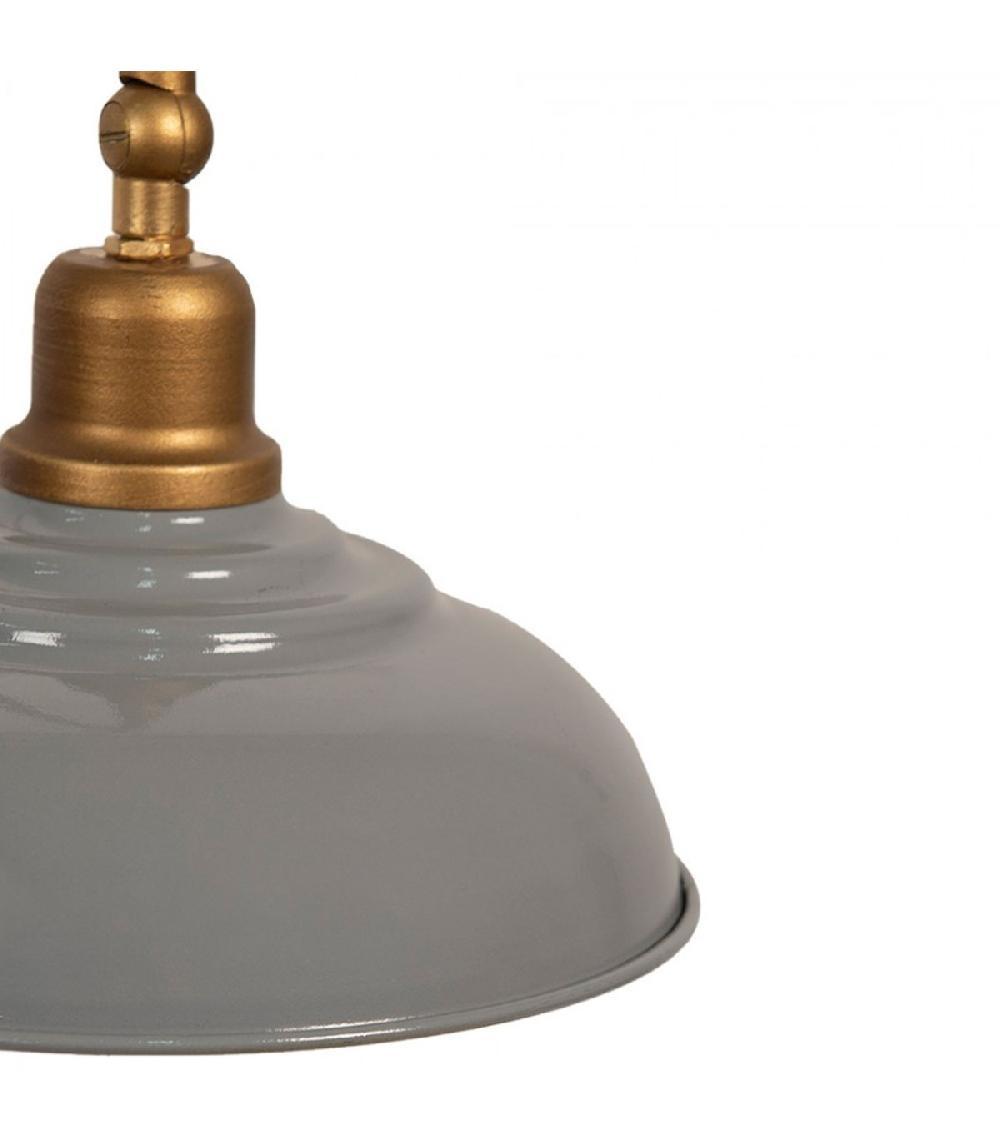 Wadiga Applique Murale Potence Rétro Dorée Et Grise 33x21x48cm