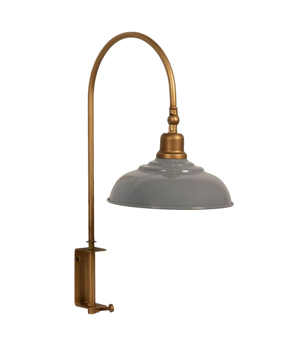 wadiga Applique murale potence rétro dorée et grise 33x21x48cm