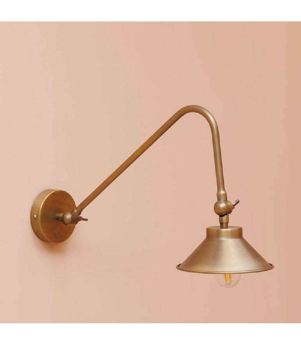 Wadiga Applique Murale Potence Vintage En Métal Doré 46x17x27cm