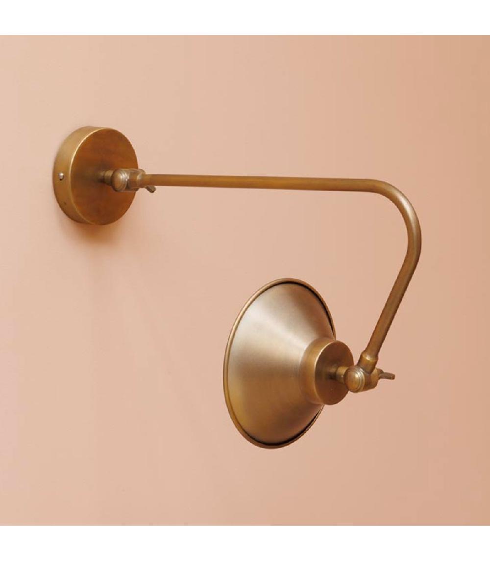 Wadiga Applique Murale Potence Vintage En Métal Doré 46x17x27cm