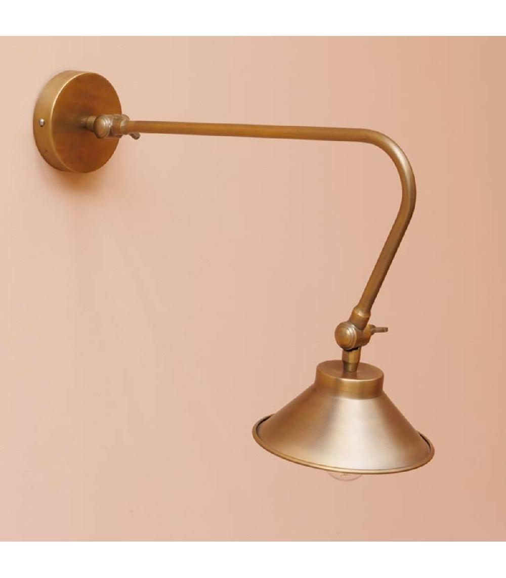 Wadiga Applique Murale Potence Vintage En Métal Doré 46x17x27cm