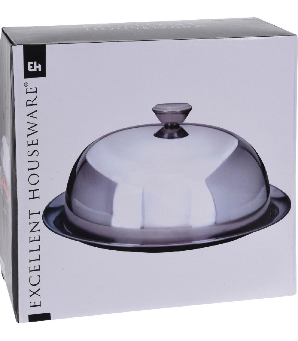 Wadiga Assiette De Présentation Avec Cloche En Inox