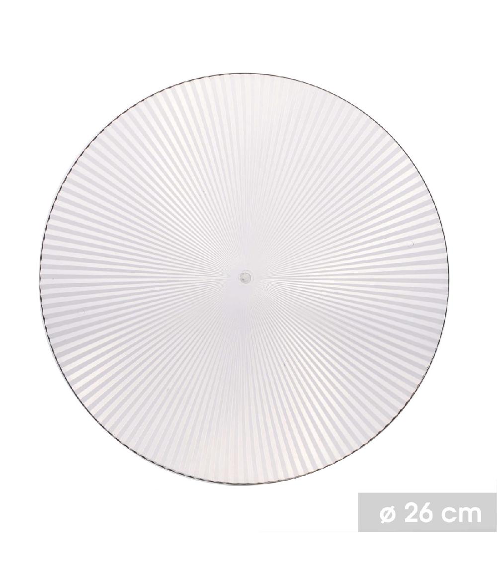 Wadiga Assiette En Plastique Transparent Family - 26cm