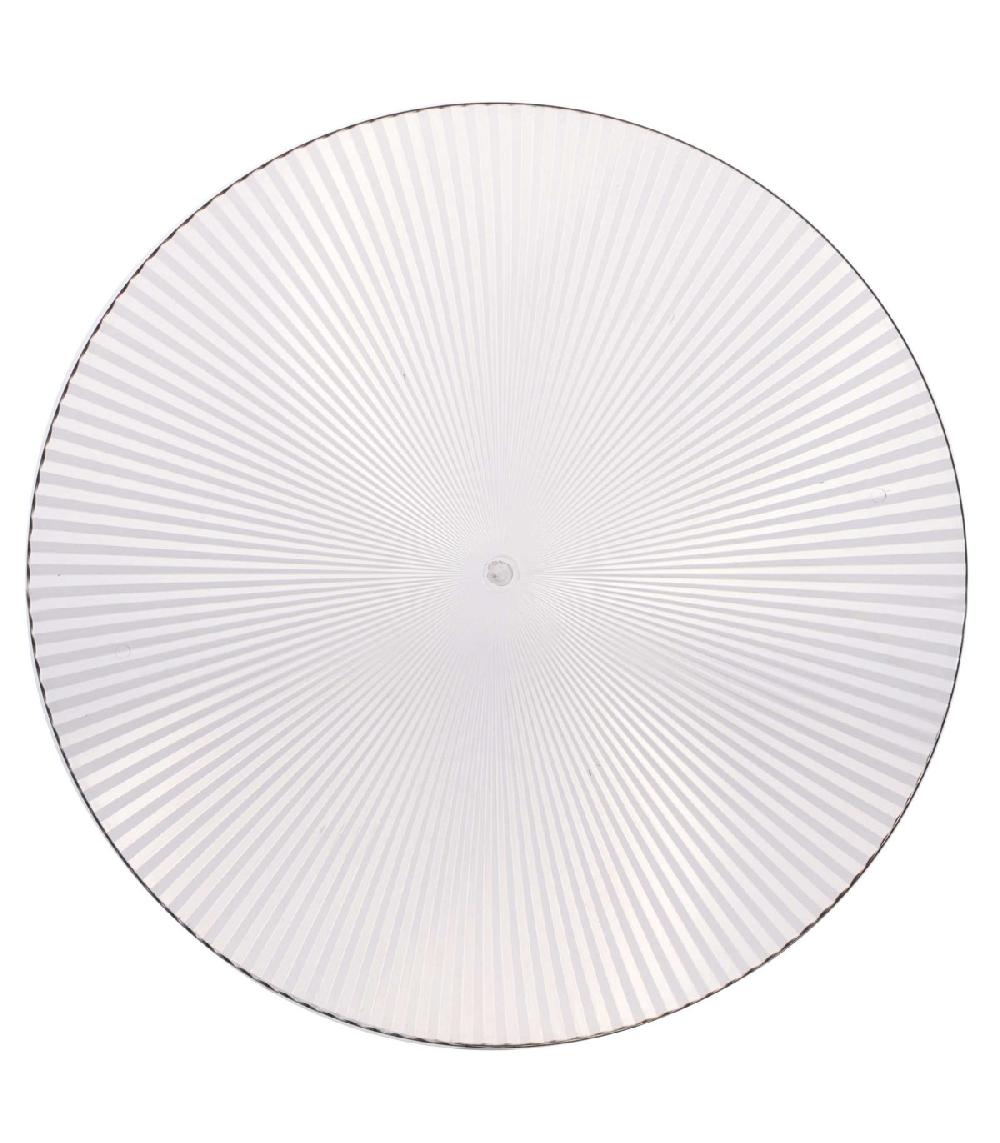 wadiga Assiette en Plastique Transparent Family - 26cm