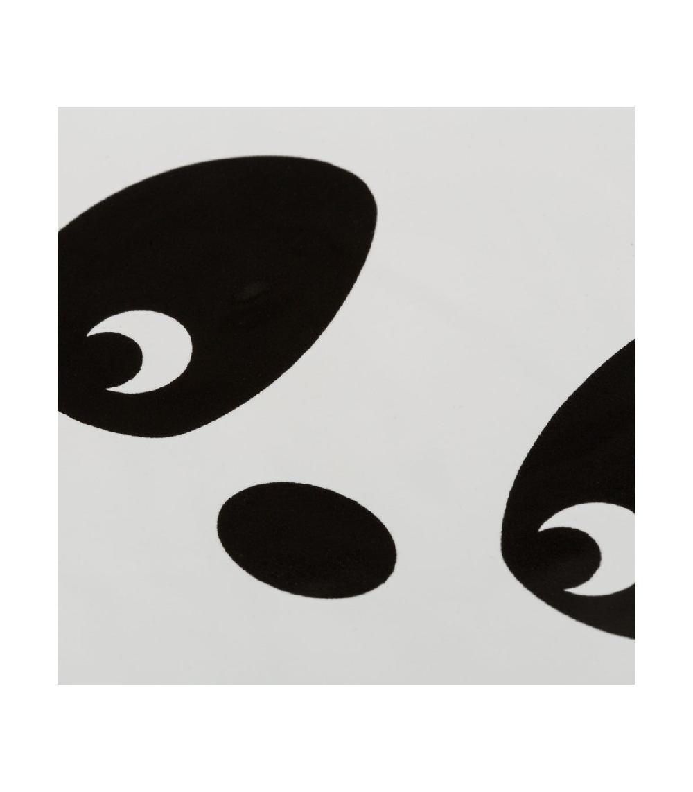 Wadiga Assiette Enfant Panda Blanc Et Noir En Céramique