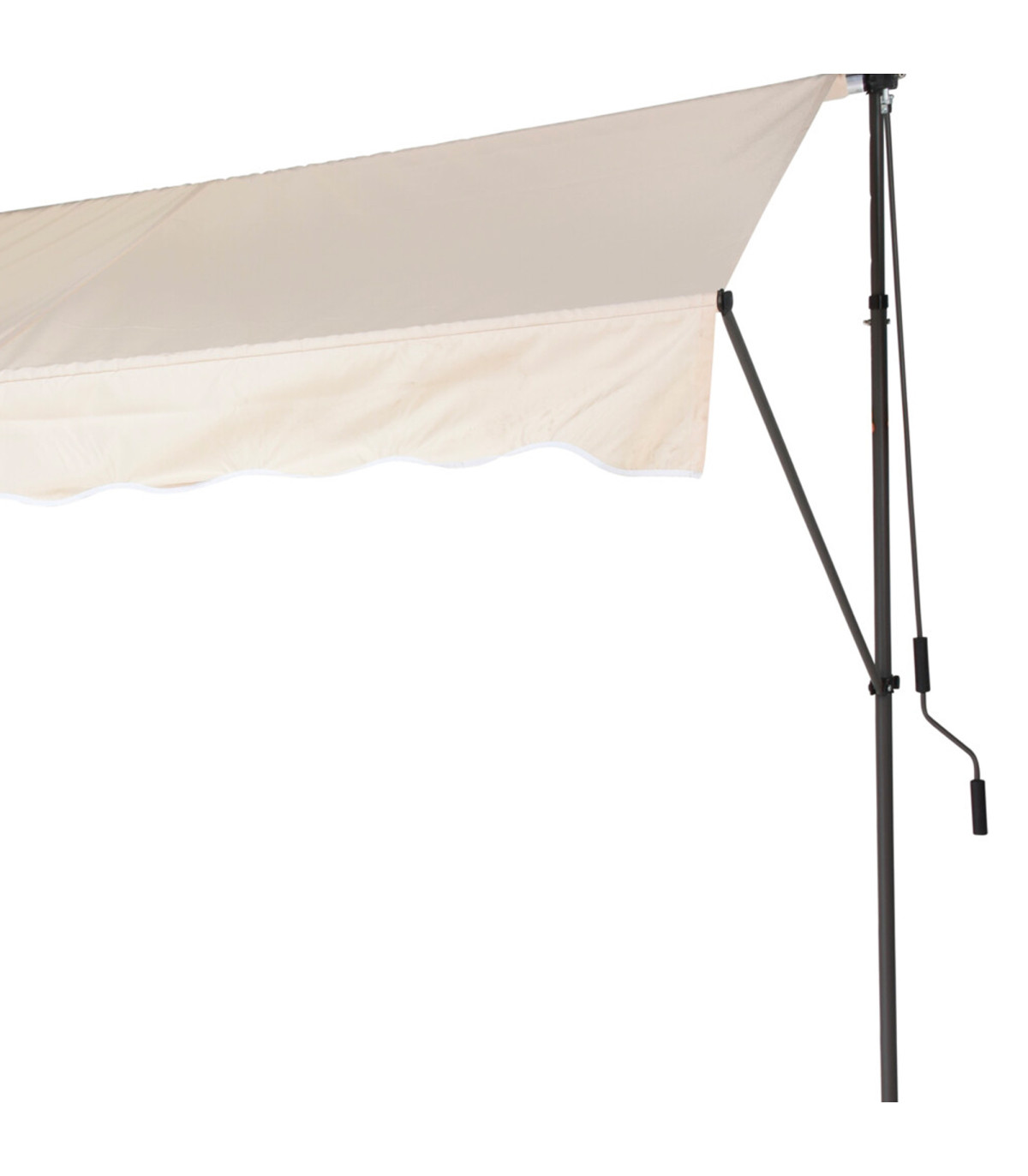 Wadiga Auvent Rétractable Manuel à Manivelle Autoportant Sans Perçage