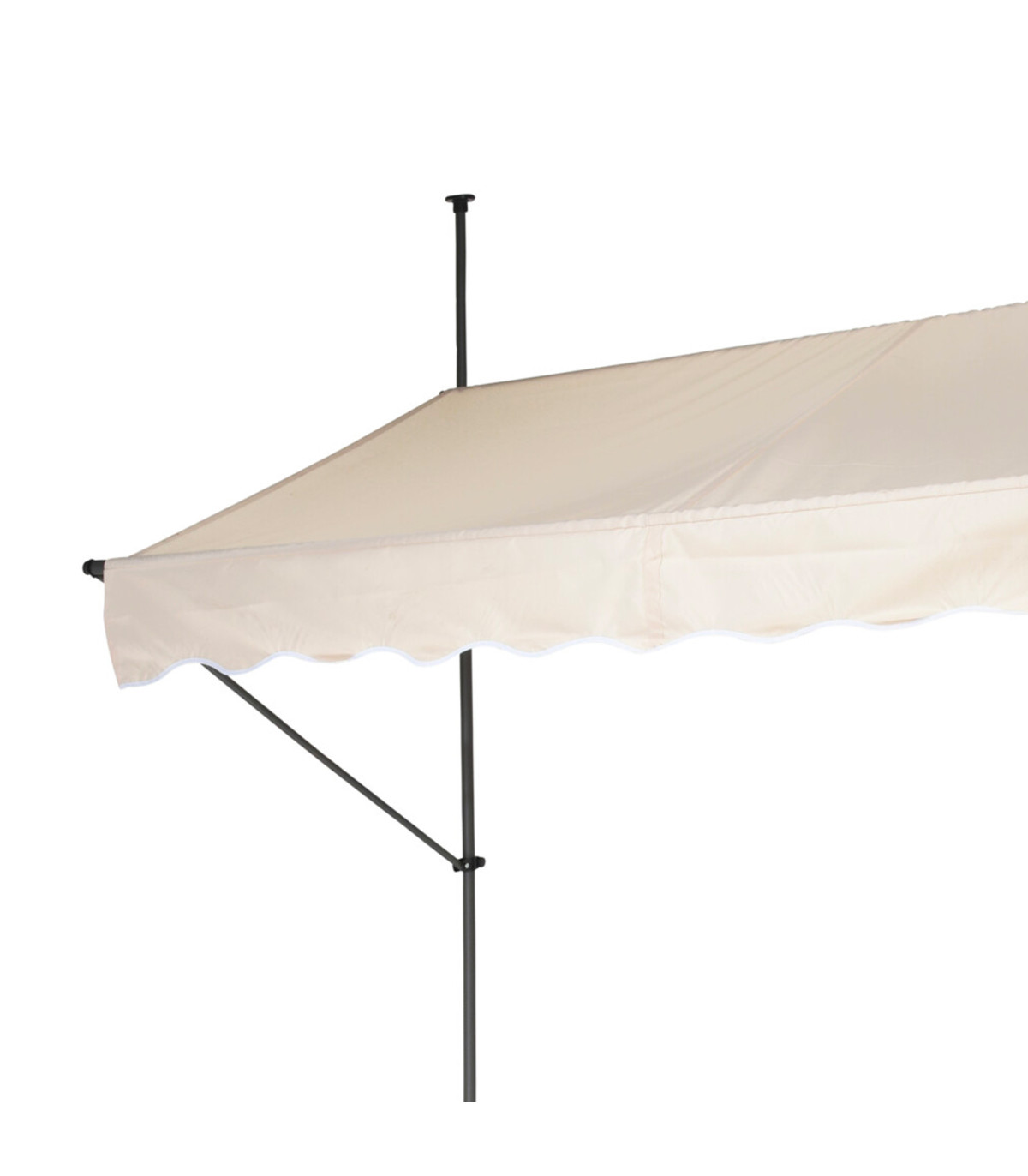 Wadiga Auvent Rétractable Manuel à Manivelle Autoportant Sans Perçage