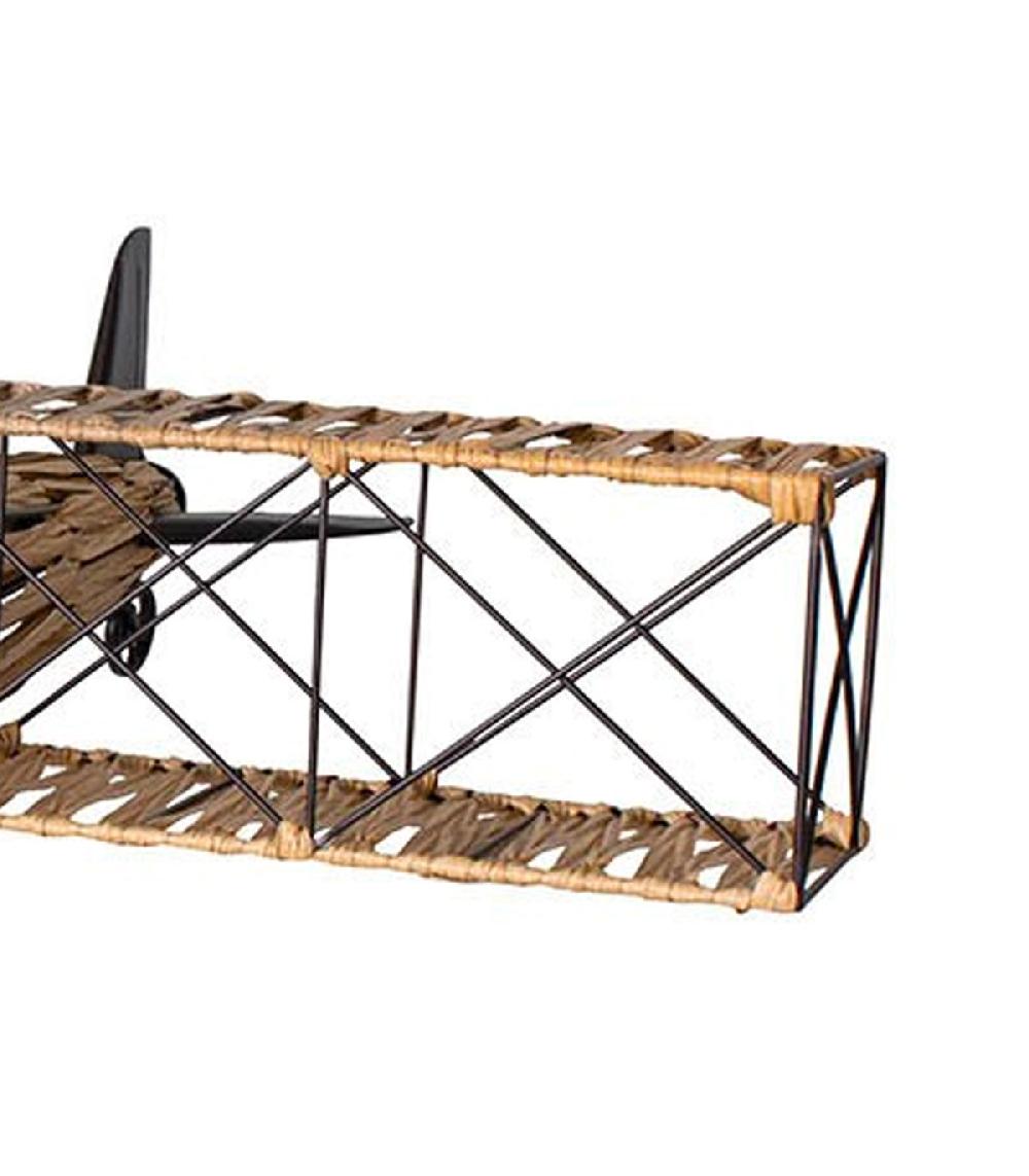 Wadiga Avion Déco à Suspendre En Métal Et Bois 78x25cm