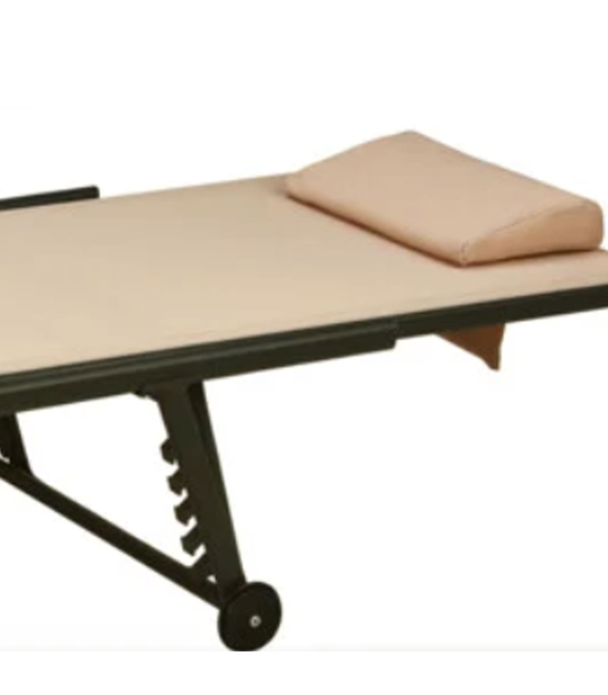 Wadiga Bain De Soleil Aluminium Et Toile Beige Avec Oreiller