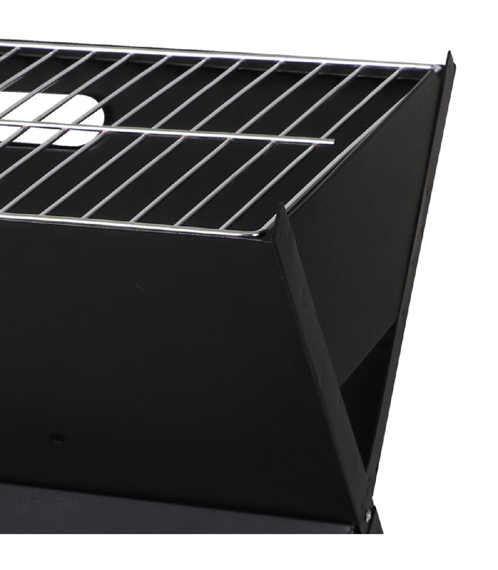 Wadiga Barbecue Pliable En Métal Noir 44.5x30.5x35cm