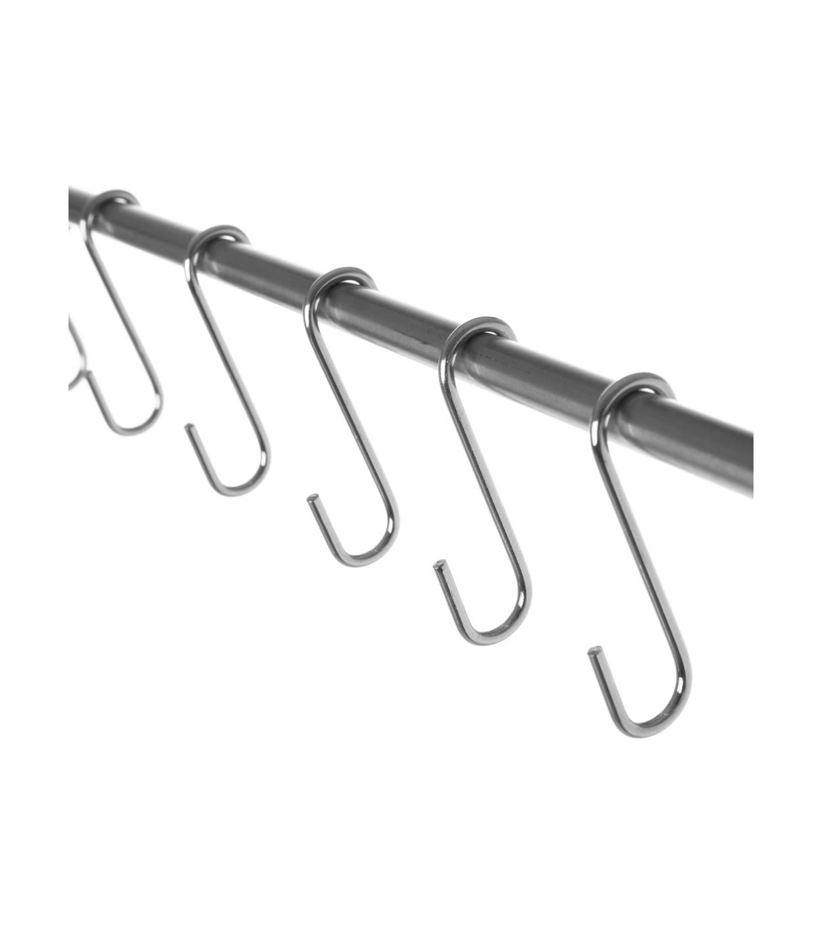 Wadiga Barre De Support Ustensiles De Cuisine Avec 8 Crochets