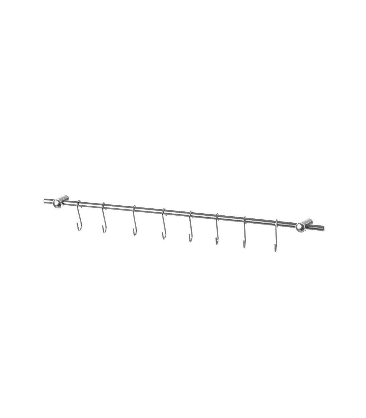 wadiga Barre de Support Ustensiles de Cuisine avec 8 Crochets
