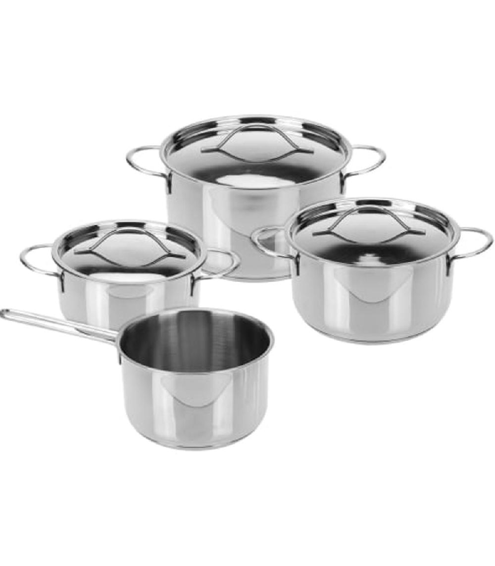 wadiga Batterie de cuisine en acier inoxydable tous feux 7 pièces