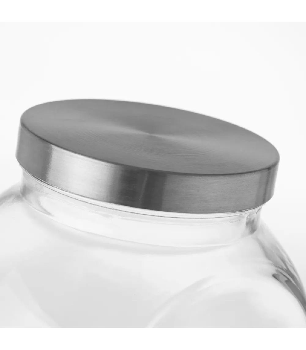 Wadiga Bocal Cuisine En Verre Avec Bouchon En Inox 300cl