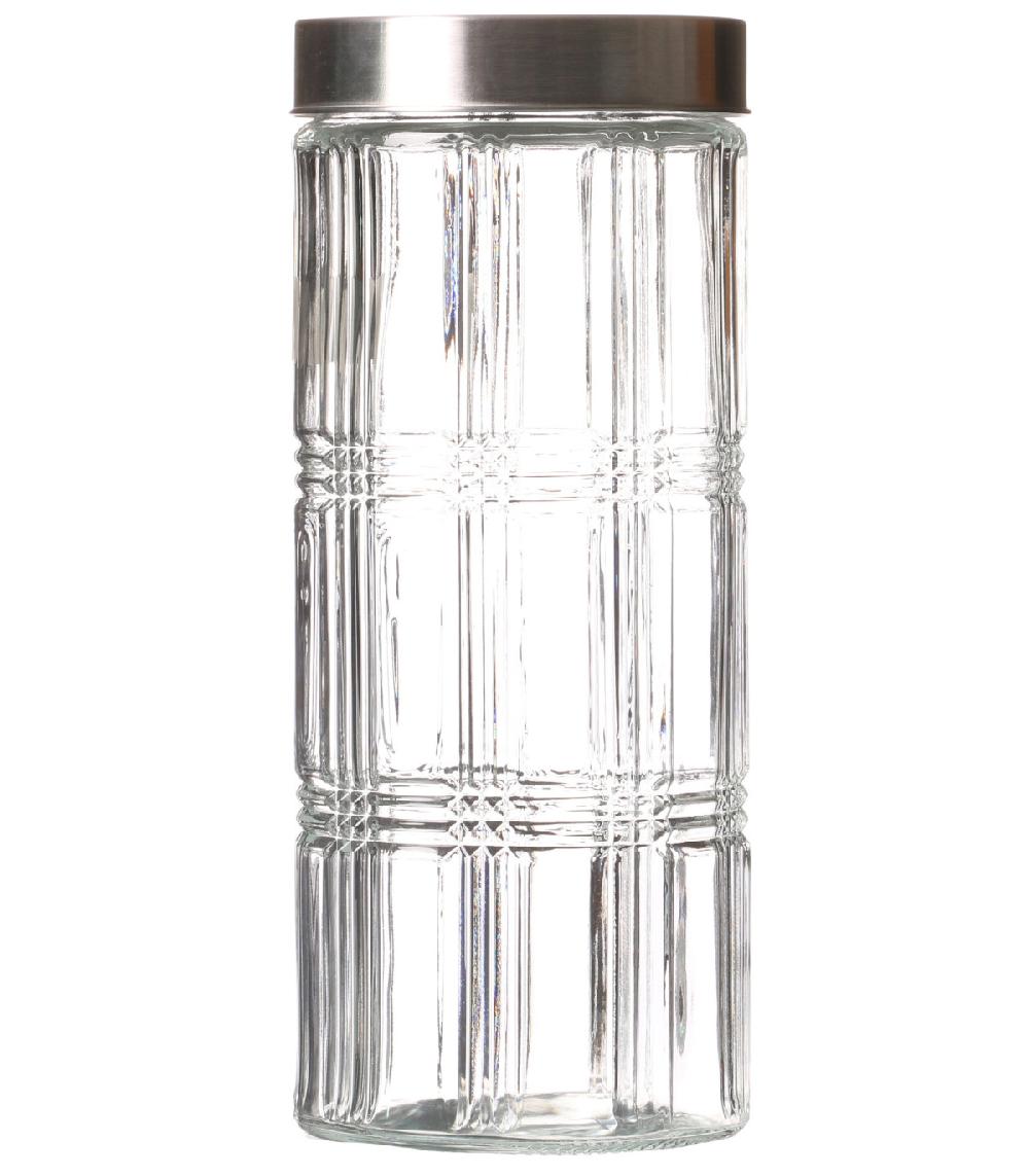 wadiga Bocal Cuisine Hermétique en Verre avec Couvercle Inox - 2200ml