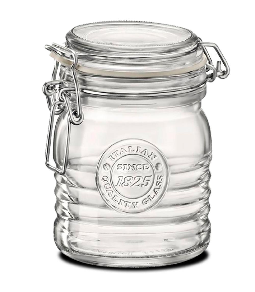 wadiga Bocal cuisine hermétique en verre couvercle clip 500ML