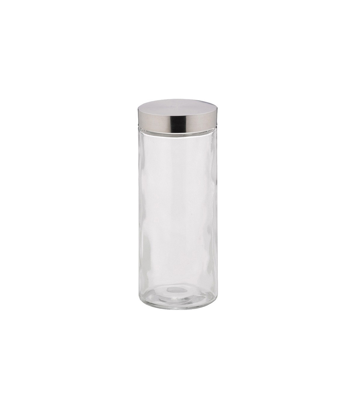 wadiga Bocal Hermétique Rond en Verre et Inox 18/10 - 2.1L