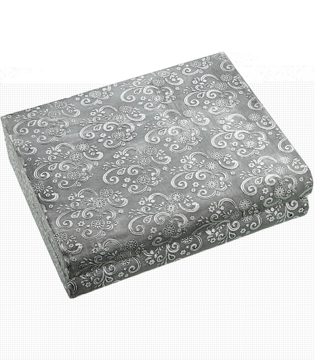 wadiga Boîte à bijoux articulée en métal argenté 27x21x7cm wadiga Boîte à bijoux articulée en métal argenté 27x21x7cm