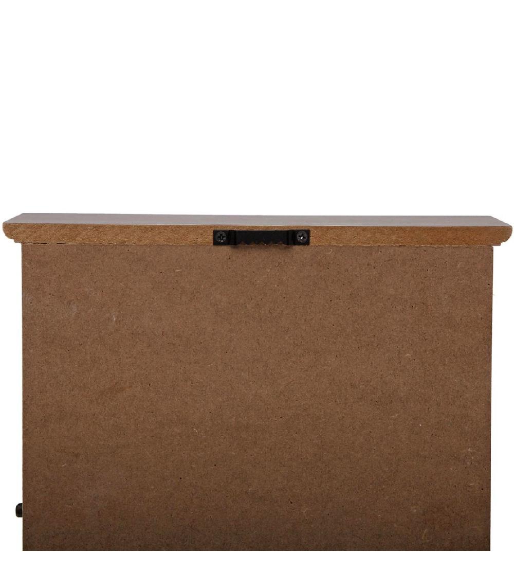 Wadiga Boîte à Clés Murale Effet Cannage 21.5x7x27cm