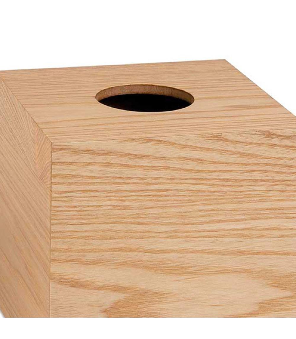 Wadiga Boîte à Mouchoirs Carrée En Bois De Saule 13x13x13cm