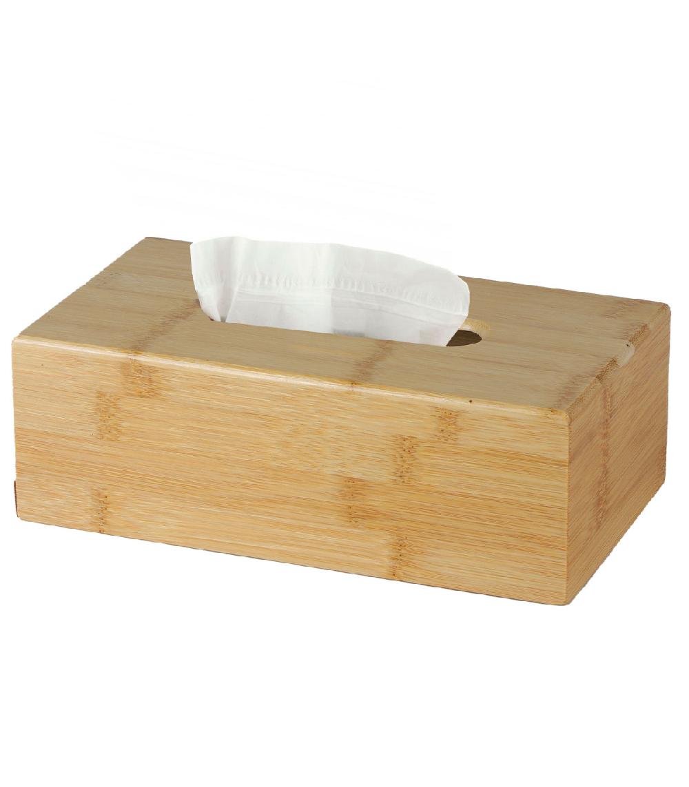 Wadiga Boîte à Mouchoirs Rectangulaire Bambou 25x14x8.7cm