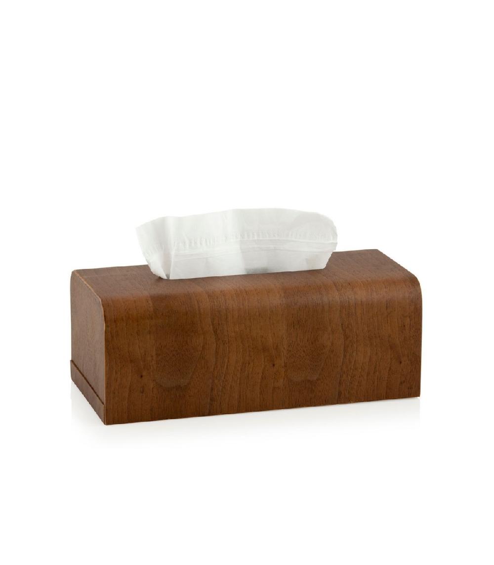 Wadiga Boîte à Mouchoirs Rectangulaire En Bois De Noyer