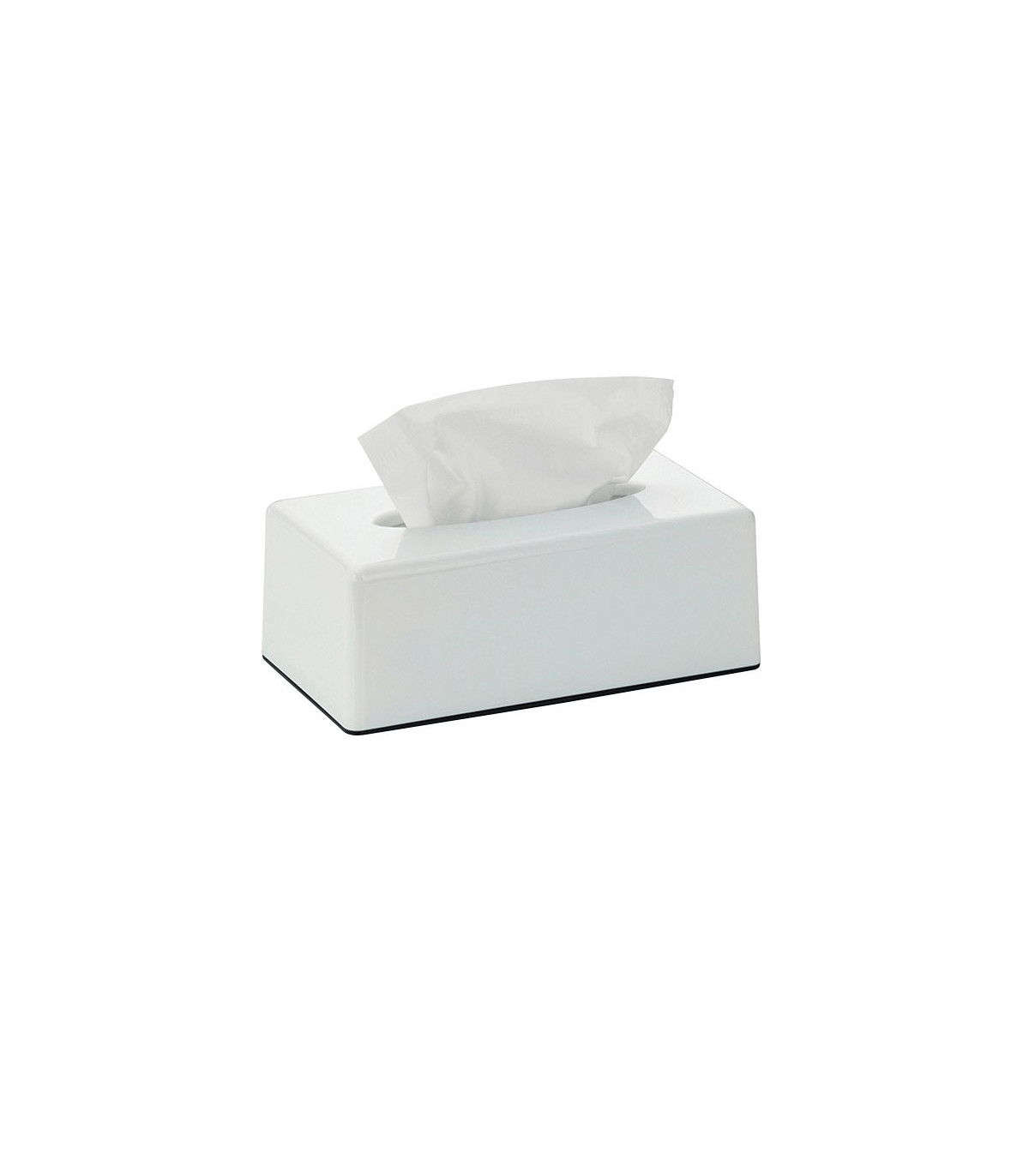 wadiga Boîte à Mouchoirs Rectangulaire en Plastique Blanc