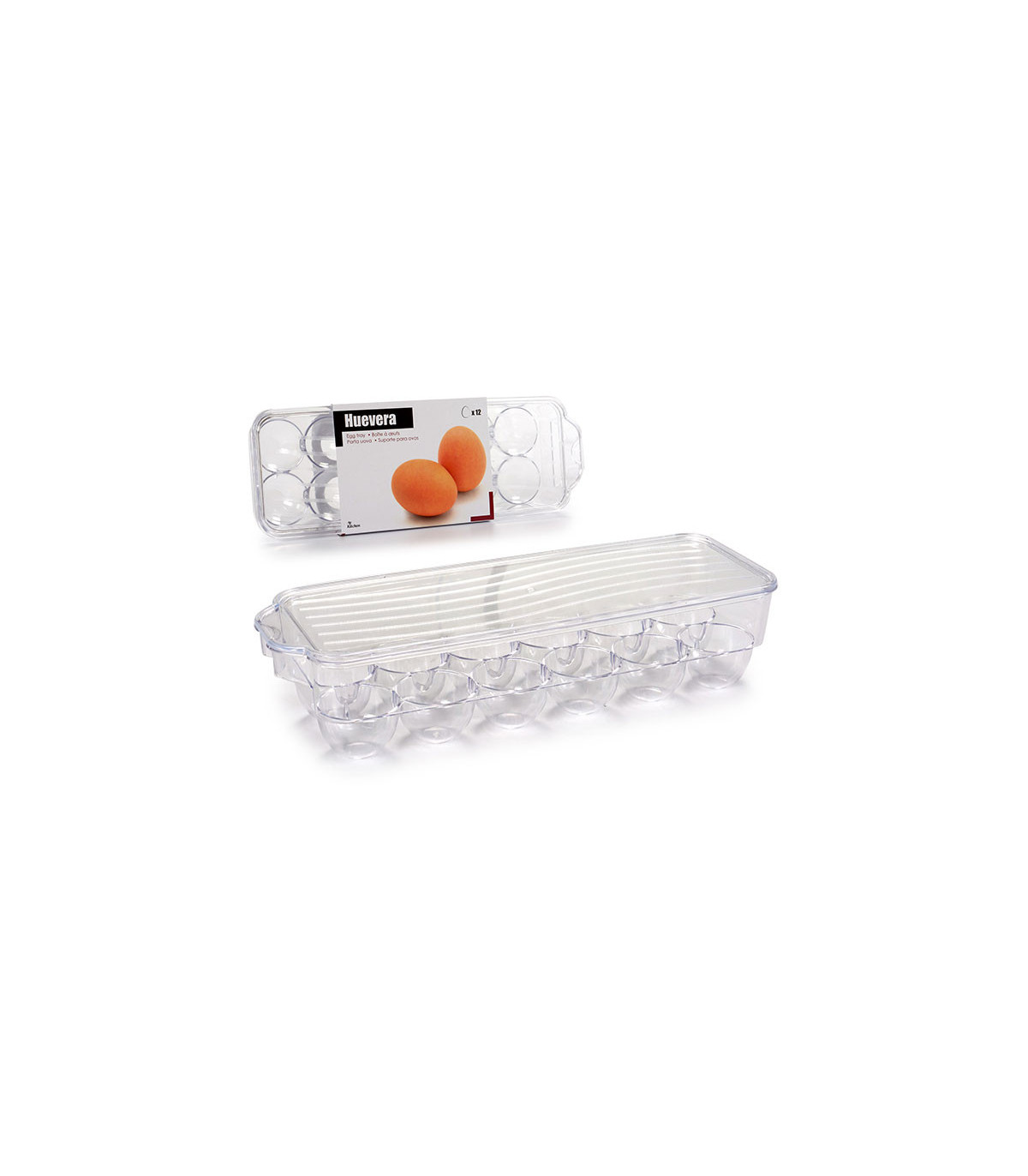 Wadiga Boîte à Oeufs En Plastique Transparent Pour Réfrigérateur