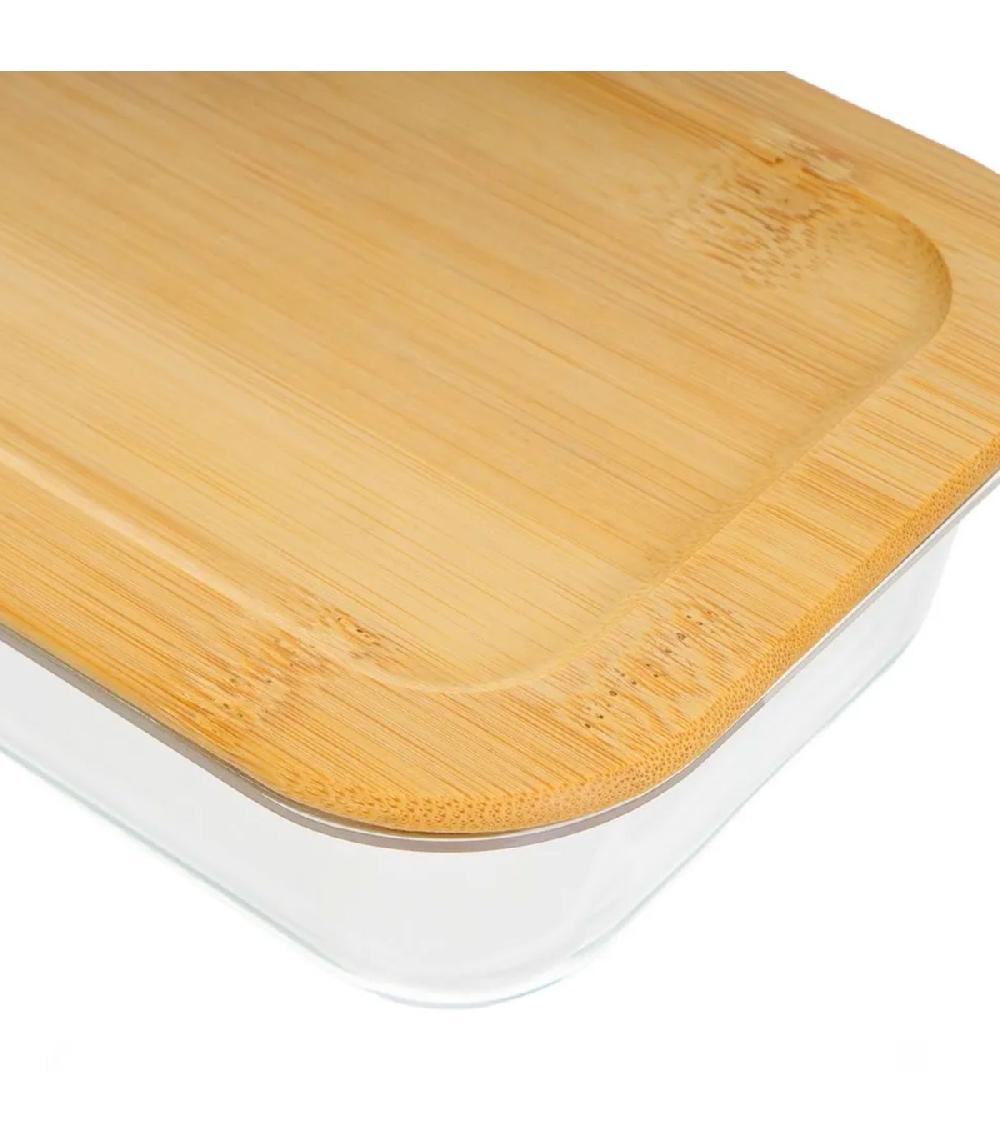 Wadiga Boîte De Conservation En Verre Et Bambou 640ml