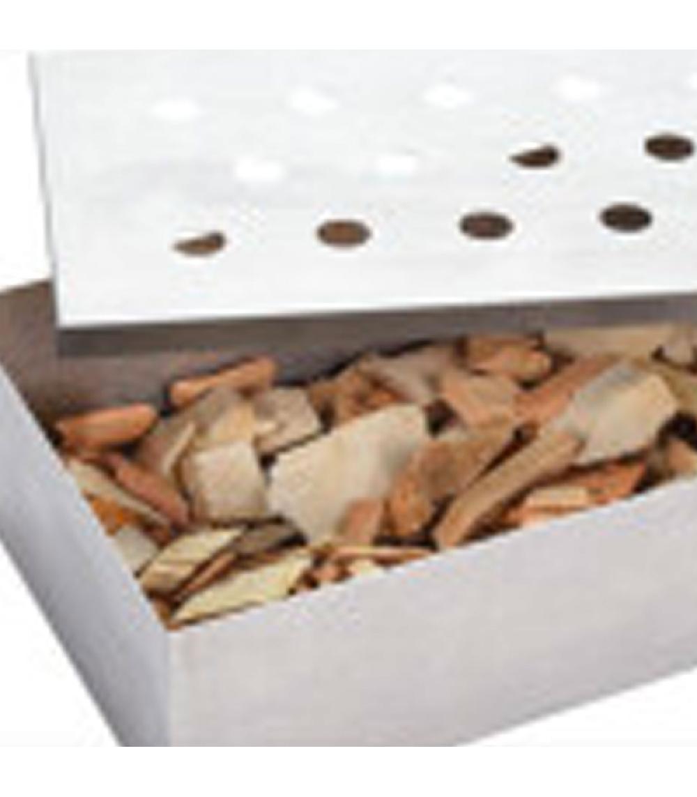 Wadiga Boîte De Fumage Pour Barbecue En Acier Inoxydable 24x10x4.5cm