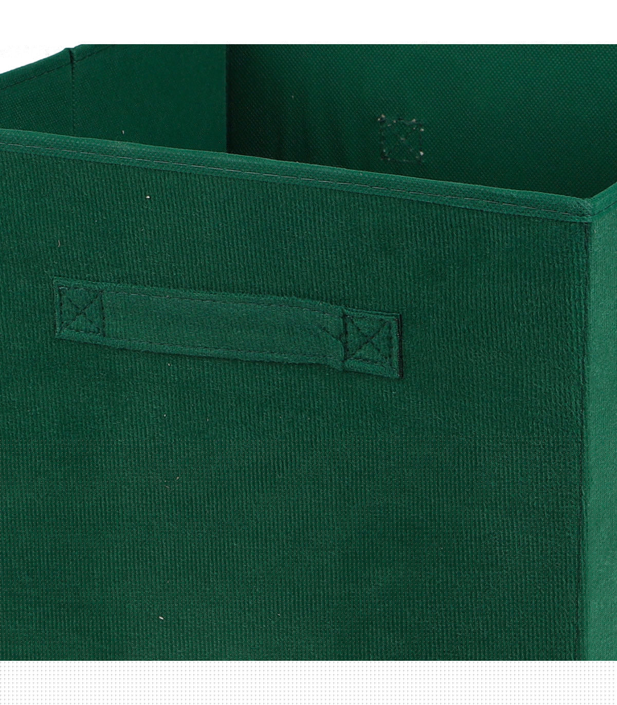 Wadiga Boîte De Rangement Cube En Velours Côtelé Vert 31x31x31cm