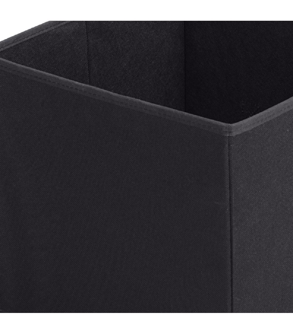 Wadiga Boîte De Rangement Cube Intissé Noir - 31x31x31cm